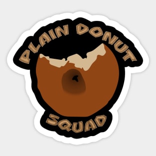 Plain Donut Squad Sticker